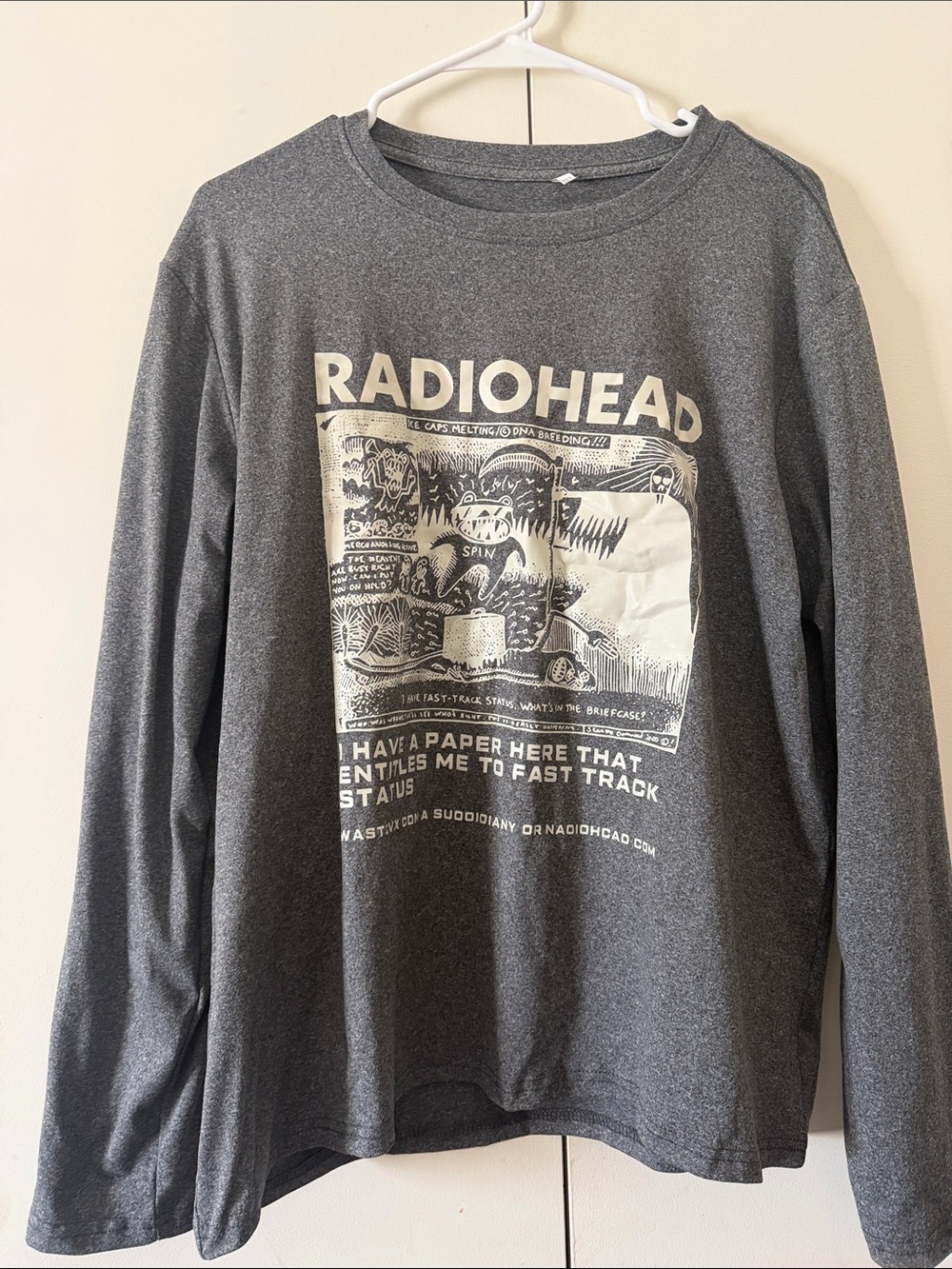 Men's Long-Sleeve Graphic Sweatshirt - Dark Gray
